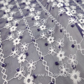 Soft 100% Polyester Woven Flower Tulle Embroidery Fabric